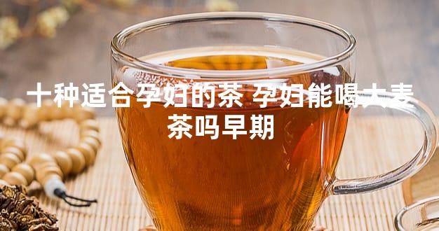 十种适合孕妇的茶 孕妇能喝大麦茶吗早期